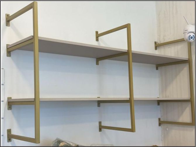 Prateleira Metalon com MDF